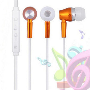 Metallic Luminous Earphones In-Ear Luminous Wired Headphones Heavy Music Headphones