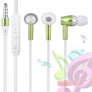 Metallic Luminous Earphones In-Ear Luminous Wired Headphones Heavy Music Headphones